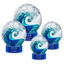 Surfside Blue on Stanrich Base Globe Glass Award