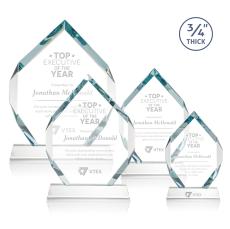 Royal Diamond Starfire on Newhaven Polygon Crystal Award - Awards and Trophies