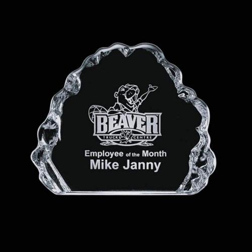 Awards and Trophies - Desktop Awards - Spence Iceberg Crystal Award