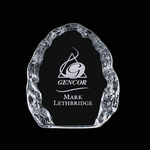 Awards and Trophies - Desktop Awards - Naughton Iceberg Crystal Award