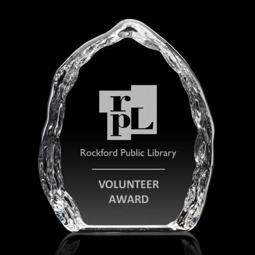 Awards and Trophies - Desktop Awards - Ashdale Iceberg Crystal Award