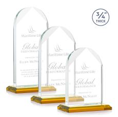 Blake Amber Peaks Crystal Award - Awards and Trophies