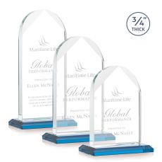 Blake Sky Blue Peaks Crystal Award - Awards and Trophies