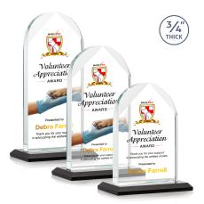 Blake Full Color Black Peaks Crystal Award - Crystal Awards