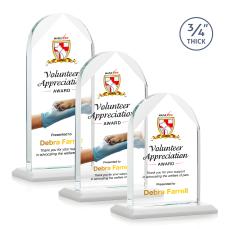 Blake Full Color White Peaks Crystal Award - Crystal Awards