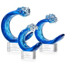 Oceana Clear on Paragon Base Circle Glass Award - Crystal Awards