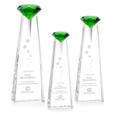 Alicia Gemstone Optical/Emerald Towers Crystal Award - Awards and Trophies