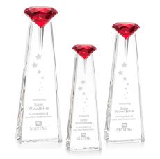 Alicia Gemstone Optical/Ruby Towers Crystal Award - Crystal Awards