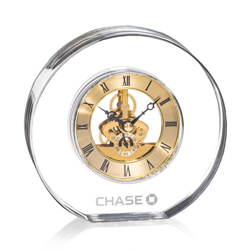 Corporate Gifts - Clocks - Wilkes Clock - Gold