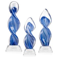 Bonavista Clear on Sheffield Base Unique Glass Award - Glass Awards