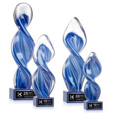 Bonavista Blue on Hancock Base Unique Glass Award - Glass Awards