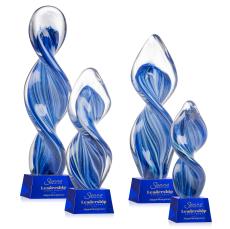 Bonavista Blue on Robson Base Unique Glass Award - Glass Awards