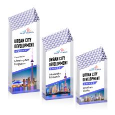 Paluzzi Full Color Blue Peaks Acrylic Award - Awards and Trophies