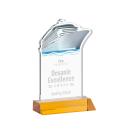 Voyager Amber Unique Crystal Award
