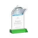Voyager Green Unique Crystal Award