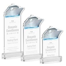 Voyager Clear on Alberton Base Unique Crystal Award - Awards and Trophies