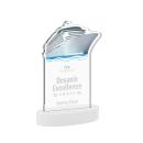 Voyager White on Alberton Base Unique Crystal Award