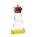 Crown Gold on Alberton Base Unique Crystal Award