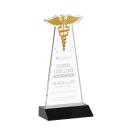 Caduceus Black Unique Crystal Award