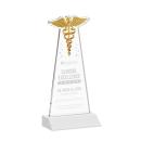 Caduceus White Unique Crystal Award