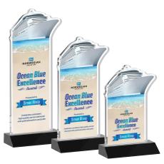 Voyager Full Color Black Unique Crystal Award - Awards and Trophies