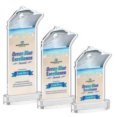 Voyager Full Color Clear on Alberton Base Unique Crystal Award - Awards and Trophies