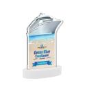 Voyager Full Color White on Alberton Base Unique Crystal Award