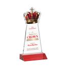 Crown Full Color Red Unique Crystal Award