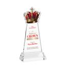 Crown Full Color Clear on Hartford Base Unique Crystal Award