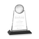 Netherford Black Globe Crystal Award