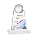 Netherford Full Color White Globe Crystal Award