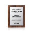 Millsboro Plaque - Walnut Finish/Silver