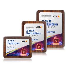 Reston Full Color Plaque - Walnut Finish/Silver - Awards and Trophies