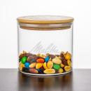 Aniston Jar w/Bamboo Lid - Deep Etch
