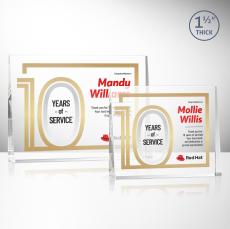 Sylvania Full Color Rectangle Crystal Award - Awards and Trophies