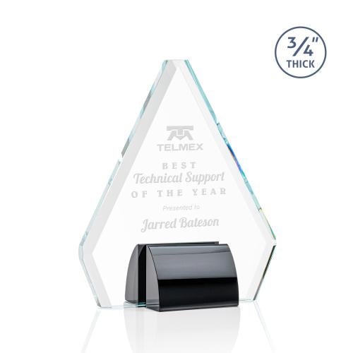 Awards and Trophies - Crystal Awards - Roxborough Black Diamond Crystal Award