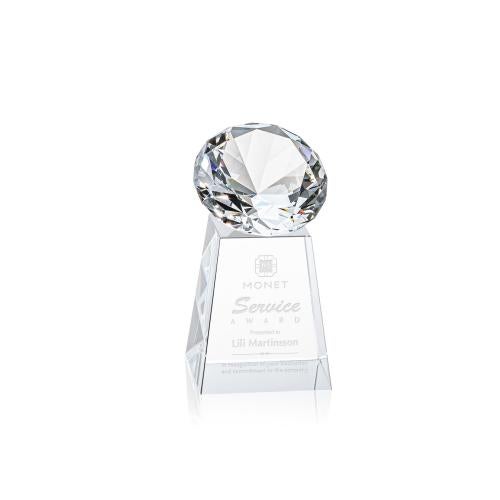 Awards and Trophies - Crystal Awards - Celestina Gemstone Diamond Crystal Award