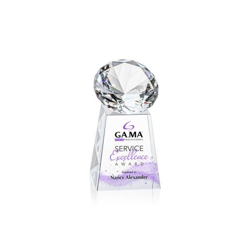 Awards and Trophies - Crystal Awards - Celestina Full Color Diamond Crystal Award