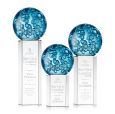Addison Globe on Dakota Base Glass Award - Art Glass Awards