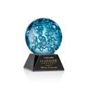 Addison Black on Sheffield Base Globe Glass Award