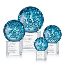 Addison Globe on Granby Base Glass Award - Crystal Awards