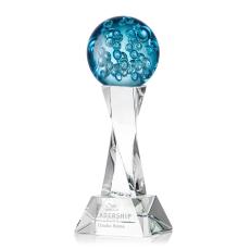 Addison Clear on Langport Base Globe Glass Award - Crystal Awards