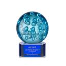 Addison Blue on Paragon Base Globe Glass Award