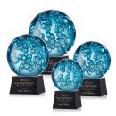 Addison Black on Robson Base Globe Glass Award