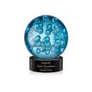 Addison Black on Stanrich Base Globe Glass Award