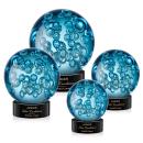 Addison Black on Stanrich Base Globe Glass Award