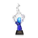 Breaker Black on Sheffield Base Unique Glass Award