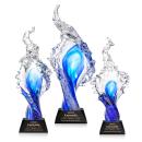 Breaker Black on Sheffield Base Unique Glass Award