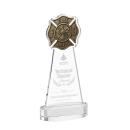 Fire Dept Clear on Alberton Base Unique Crystal Award