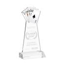 Poker Clear Unique Crystal Award